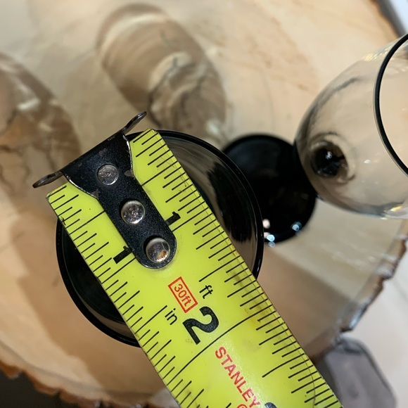 Set of 4 Luminarc VINTAGE Black Stem Champagne Glasses / Flutes made in France - Picture 6 of 7